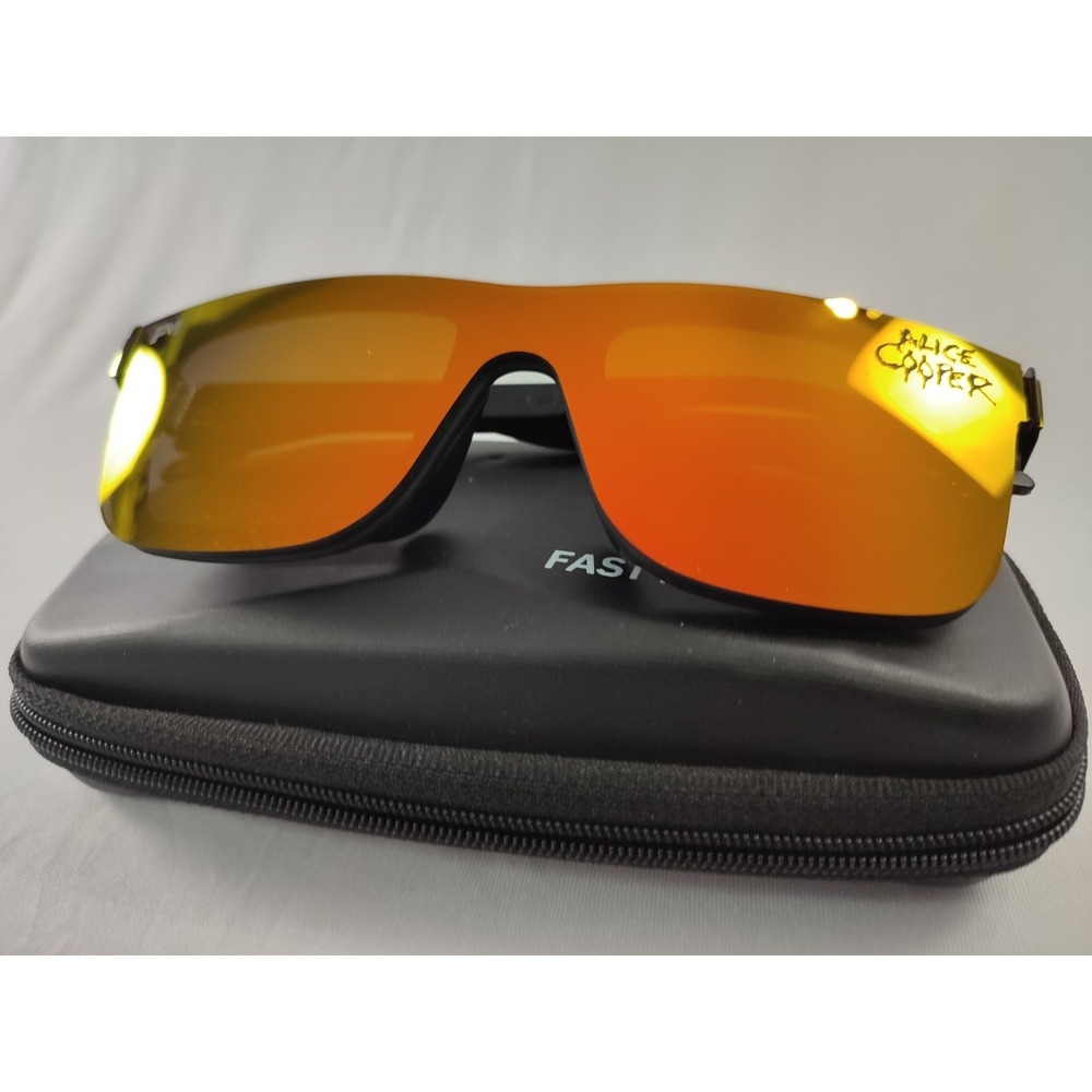 ULTRA RARE Alice Cooper Fast Metal Alpine Sunglasses Black 50% Donation Charity